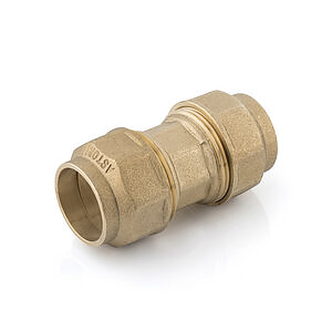 T118 RACCORDO GIUNTO CON ANELLO IN OTTONE