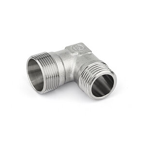 T93 RACCORDO CURVO CROMATO M/M